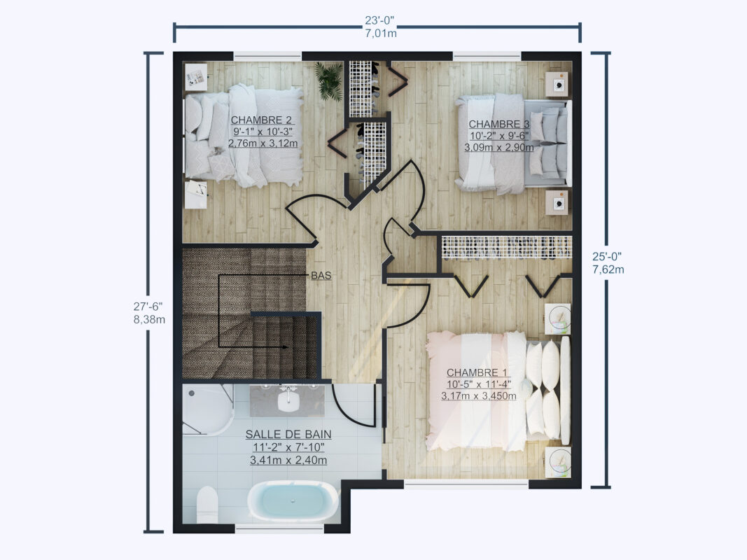 2D Floor PLan Rendering